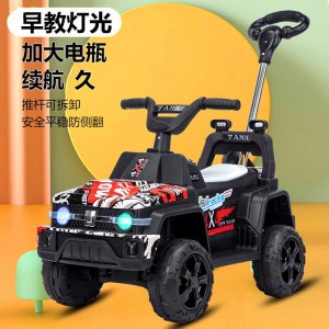 婴幼儿电动手推车1到3岁四轮电动儿童推把卡丁车可手推可骑