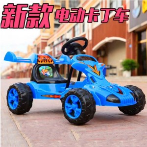儿童卡丁车电动四轮漂移车卡丁电动儿童卡丁车音乐款卡丁车厂