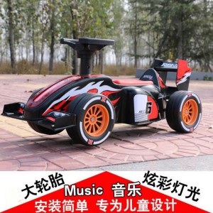 儿童车卡丁车四轮带遥控汽车可坐小孩滑行车玩具车溜溜车1-3-5-8