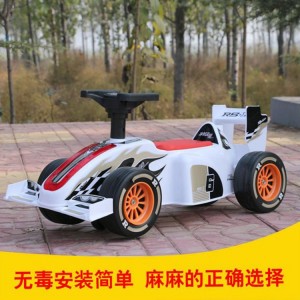 儿童车卡丁车四轮带遥控汽车可坐小孩滑行车玩具车溜溜车1-3-5-8