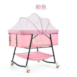 宝宝摇篮床欧式婴儿床折叠多种功能新生儿儿童床可移动便携式婴儿床