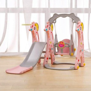 室内多种功能家用宝宝儿童滑滑梯 小型秋千塑料组合滑梯