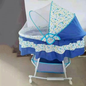 small cradle, newborn bed, rocking bed with mosquito net, multi-function calming bb bed with wheels, baby cradle bed