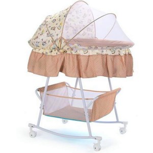 small cradle, newborn bed, rocking bed with mosquito net, multi-function calming bb bed with wheels, baby cradle bed