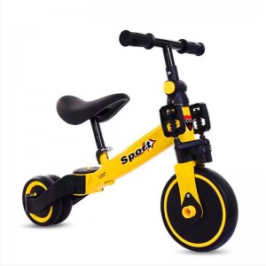 三轮脚踏车 男女宝宝学步车 儿童三轮车1-5周岁三合一儿童滑行车