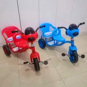 儿童三轮车 双座三轮车与后踏板 3轮儿童平衡自行车与踏板