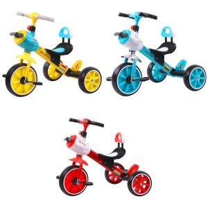 儿童飞机三轮车脚踏车玩具自行车2-7岁男孩女宝宝大号音乐灯光