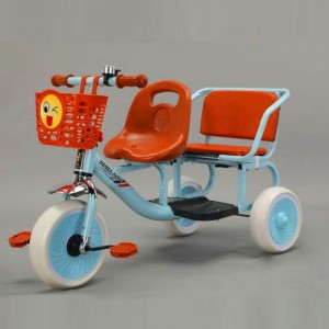 儿童三轮车 双人可带人户外玩具车 幼儿园操场健身玩具车