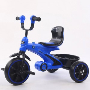 带灯光音乐脚踏车免充气轮1/3/5岁宝宝推车自行车 儿童三轮车