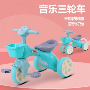 童车脚踏车1-5岁溜溜车灯光音乐男女宝宝幼儿滑行童车儿童三轮车