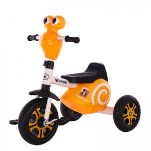 蜗牛带音乐灯光3-8岁宝宝自行车婴幼儿三轮车儿童脚踏车