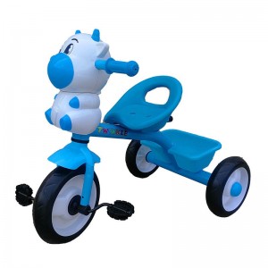 New toy steel frame stroller tricycle with pedals children&#039;s tricycle stroller 3 wheels with lights