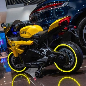 Children&#039;s electric motorcycle, oversized, can seat two boys and girls, boys and girls, 2-8-12 years old, charging bottle, toy car