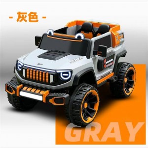 儿童电动车可坐大人四驱越野车男女宝宝遥控电动汽车可摇摆四轮车