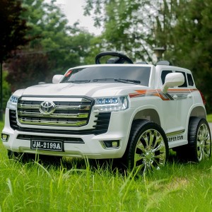 新款儿童电动越野汽车丰田酷路泽四轮遥控大电瓶可坐人男女宝宝车