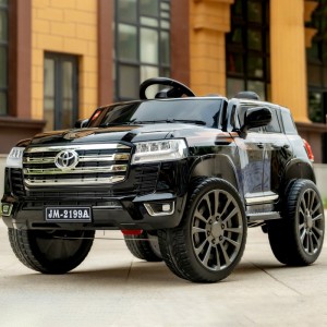 新款儿童电动越野汽车丰田酷路泽四轮遥控大电瓶可坐人男女宝宝车