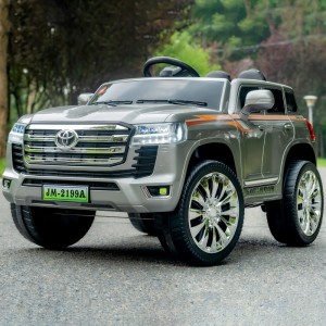 新款儿童电动越野汽车丰田酷路泽四轮遥控大电瓶可坐人男女宝宝车