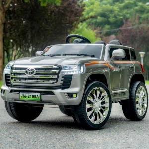 新款儿童电动越野汽车丰田酷路泽四轮遥控大电瓶可坐人男女宝宝车