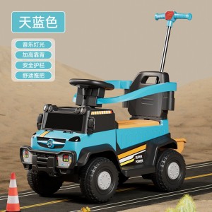 儿童电动汽车四轮遥控玩具车可坐人男女小孩宝宝推把童车