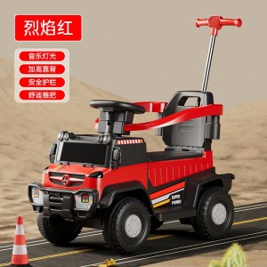 儿童电动汽车四轮遥控玩具车可坐人男女小孩宝宝推把童车