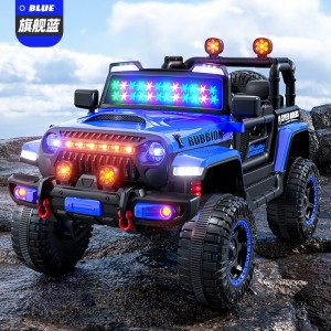 儿童电动车四轮越野汽车遥控玩具车可坐人男女小孩1-6岁宝宝童车