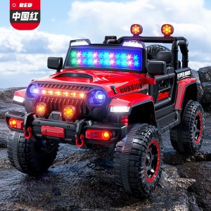 儿童电动车四轮越野汽车遥控玩具车可坐人男女小孩1-6岁宝宝童车