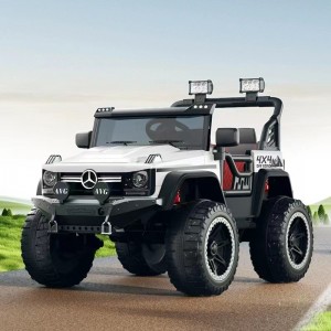 儿童电动汽车牧马人大号四轮越野车宝宝玩具车可坐大人双人遥控车