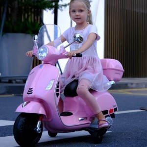 新款大尺寸12V电池操作两轮儿童电动摩托车三轮摩托车