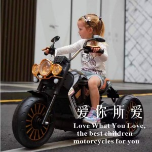 复古三轮电动摩托车 儿童电动玩具车 儿童电动摩托车