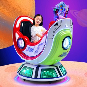 新款太空飞车儿童投币4D互动模拟旋转升降游艺机小孩电动玩具