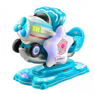 新款儿童投币摇摇车跷跷板小孩电动玩具车商用扫码支付摇摆机