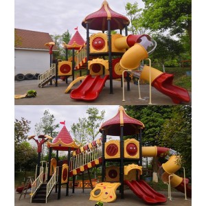Kindergarten slide outdoor children&#039;s play equipment climbing frame combination large Little Doctor play slide swing