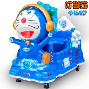 新款电动儿童投币扫码支付音乐摇摆机叮当猫摇摇车机器猫