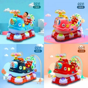 新款儿童摇摇车电动投币奇妙鹿乐园长颈鹿摇摆机