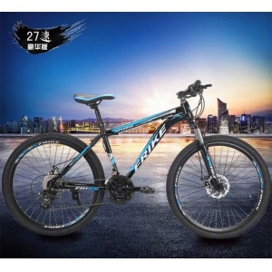 山地车26自行车碟刹赛车越野车学生车成人变速车减震碟刹车