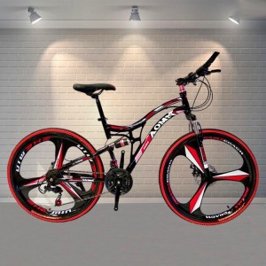 减震山地自行车26寸21速双碟刹学生骑行bicycle