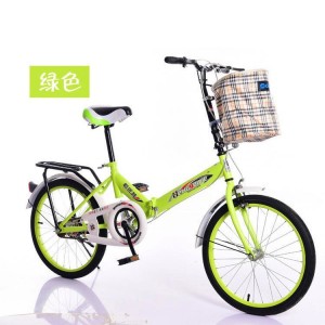 折叠自行车男女款减震轻便自行车 折叠山地车20寸儿童自行车