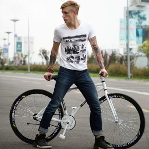 公路车自行车倒刹实心胎轻便单车公路活飞跑车网红男女学生大人