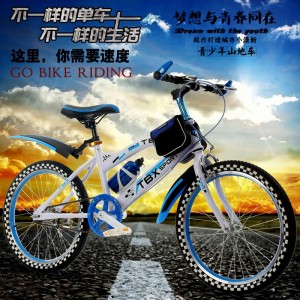 新款成人山地自行车 学生自行车 儿童山地车变速碟刹减震20寸26寸