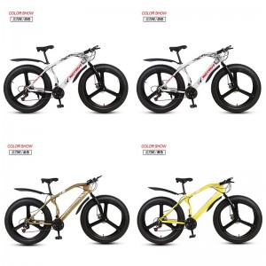 厂家供应雪地车沙滩车26寸双碟刹宽胎越野变速车自行车成人山地车