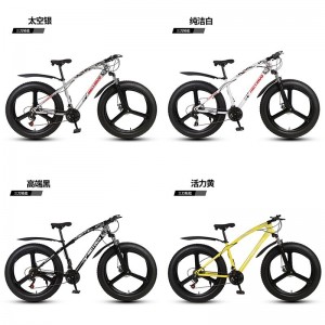 26寸双碟刹宽胎越野变速车自行车成人山地车雪地车沙滩车厂家供应