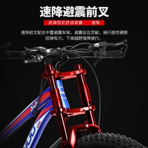 厂家供应双减震沙滩越野雪地车男女户外骑行4.0宽轮胎自行车