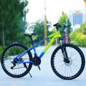 山地车自行车20/22/24/26寸碟刹变速学生单车一体轮减震山地车