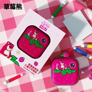 迪士尼高清儿童方块打印相机 儿童拍立得彩纸打印迷你照相机