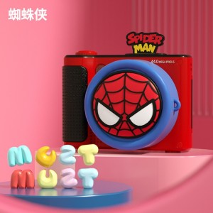 迪士尼 高清拍照录像双摄卡通数码支架照相机草莓熊智能儿童相机