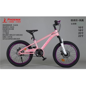 凤凰儿童自行车男孩女孩6-18岁碟刹单速山地脚踏车小学生车山地车