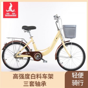 凤凰儿童自行20寸22寸中大童轻便女孩学生公主车通勤脚踏淑女单车