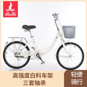 凤凰儿童自行20寸22寸中大童轻便女孩学生公主车通勤脚踏淑女单车
