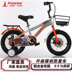 凤凰儿童自行车中大童3—16岁男女孩带辅助轮脚踏车公主车童骑行