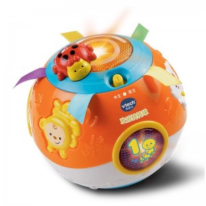 VTech伟易达学爬布布熊转转球婴幼儿学步玩具宝宝学爬行玩偶